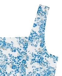 Rare Editions Girls 7-16 Printed Woven Eyelet Dress