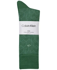Calvin Klein Men's Flat Knit Crew Socks, 4-Pack