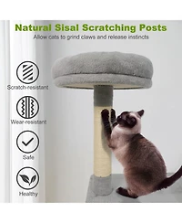 Cozito Cat Tree 48 inch Multi-Level with Large Condo and Top Perch