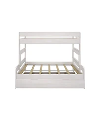 Max & Lily Farmhouse Twin over Full Bunk Bed with Trundle