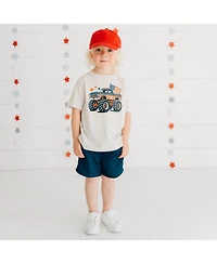 Sweet Wink Baby Boys American Monster Truck Short Sleeve T-Shirt