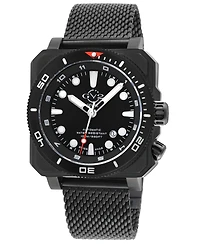 GV2 by Gevril Men's Xo Submarine Swiss Automatic Ip Mesh Band Watch