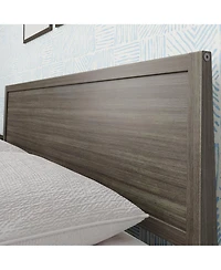 Max & Lily Queen Bed Frame, Solid Wood Classic Platform with Panel Headboard for Kids