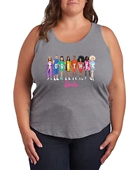 Hybrid Apparel Plus Barbie Together Pride Racerback Graphic Tank Top