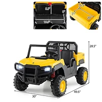 Slickblue 24V Kids Ride-On Dump Truck, 2-Seater Licensed with Remote Control
