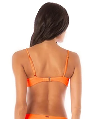 Maaji Women's Neon Orange Bia Bikini Top