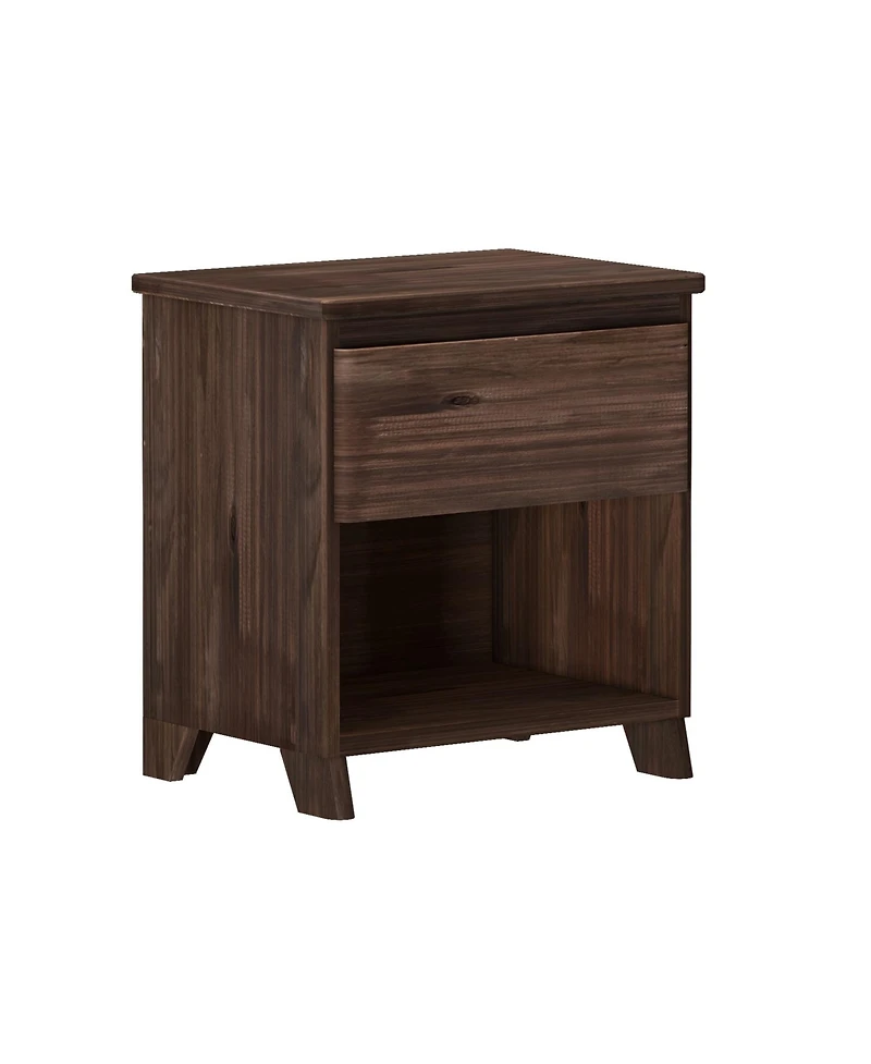 Max and Lily Solid Wood Farmhouse 1 Drawer Nightstand