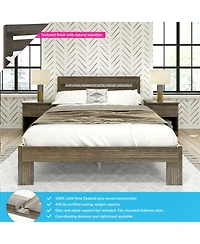Max & Lily Farmhouse Queen Slat Bed