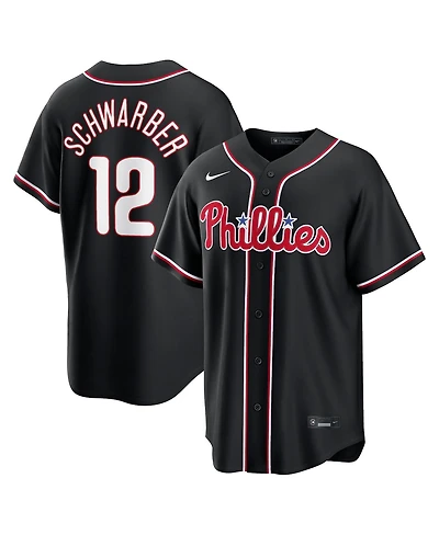 Nike Men's Kyle Schwarber Black Philadelphia Phillies 2026 Replica Fashion Jersey