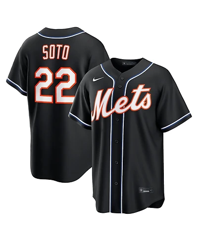Nike Men's Juan Soto Black New York Mets 2026 Replica Fashion Jersey