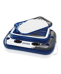 Intex Prism Frame 20ft x 52in Above Ground Pool, Lounger Float (2 Pack) & Cooler