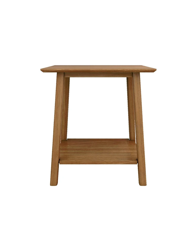 Max and Lily Solid Wood Nightstand, Mid-Century Modern Bedside Table, Side Table for Bedroom