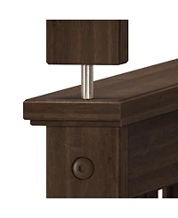 Max and Lily Full over Bunk Bed for Kids, Solid Wood Platform Bed, No Box Spring Needed