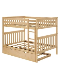 Max & Lily Full Over Bunk Bed With Trundle
