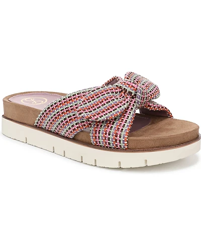 Sam and Libby Women's Astrid Bow Platform Footbed Sandals