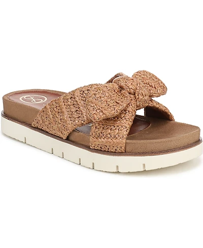 Sam and Libby Women's Astrid Bow Platform Footbed Sandals