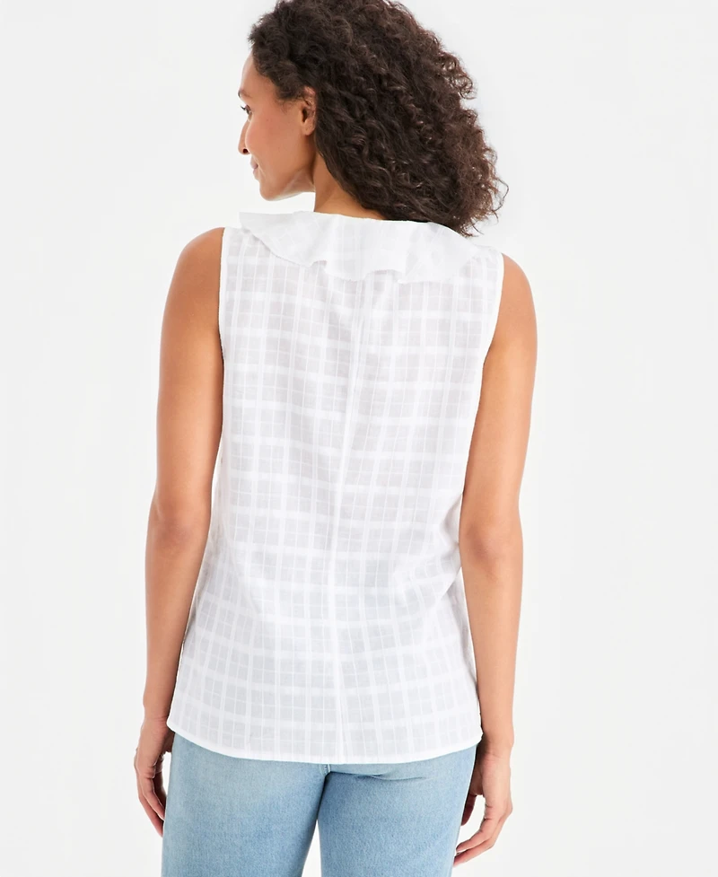 Style & Co Petite Cotton Sleeveless V-Neck Top, Macy's Exclusive