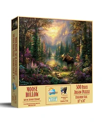 SunsOut Moose Hollow 500 piece Jigsaw Puzzle for Adults