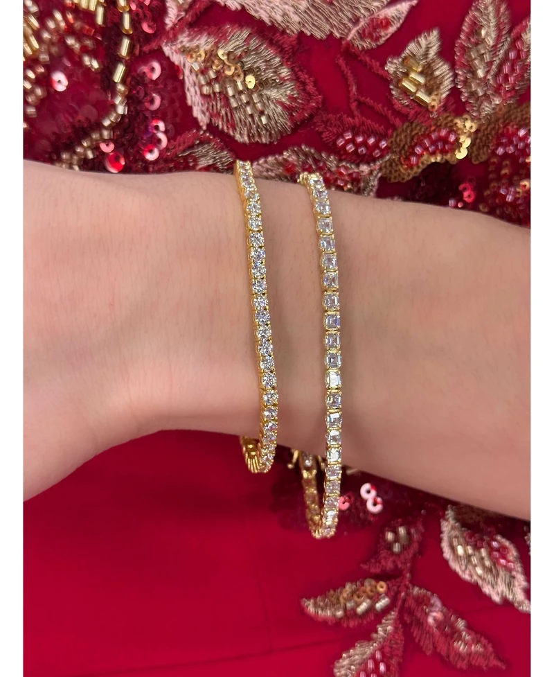 Suzy Levian Sterling Silver Cubic Zirconia Bracelet