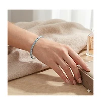 Simona Emerald Bracelet in Sterling Silver