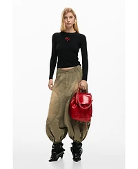 Desigual Women's Fine heart sweater