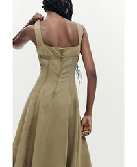 Desigual Women's Midi seams dress