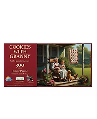 SunsOut Cookies with Granny 300 piece Jigsaw Puzzle for Adults Mothers Day