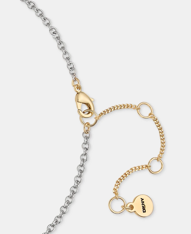 Dkny Stationed Link Collar Necklace, 16" + 3" extender