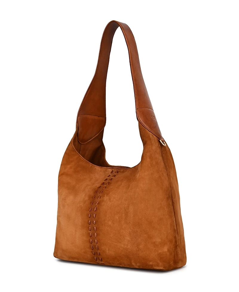 Old Trend Hydrangea Medium Vintage Ombre Hobo Handbag
