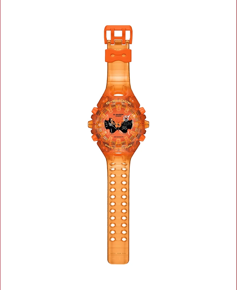 G-Shock Men's Japanese Quartz Analog Digital Orange Resin Watch 58.2mm