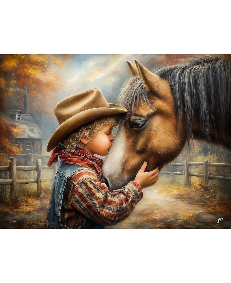 SunsOut A Cowboys Best Friend 500 piece Jigsaw Puzzle for Adults