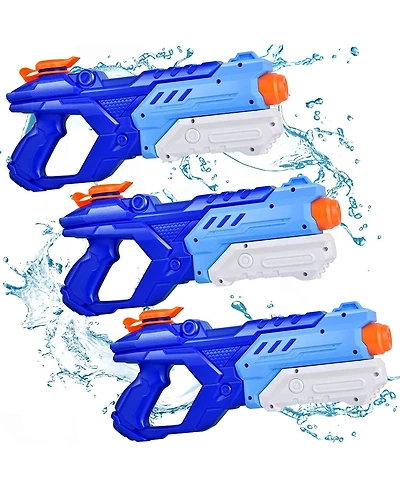 Gnuadz 3-Pack Water Blaster Soaker Long Range Pool Beach Outdoor Fighting