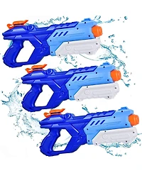 Gnuadz 3-Pack Water Blaster Soaker Long Range Pool Beach Outdoor Fighting