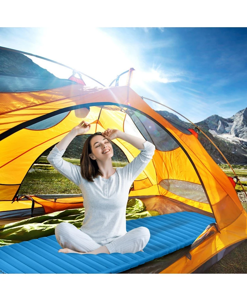 Gouun Inflatable Waterproof Camping Sleeping Pad with 3 Inch Thick Cushion
