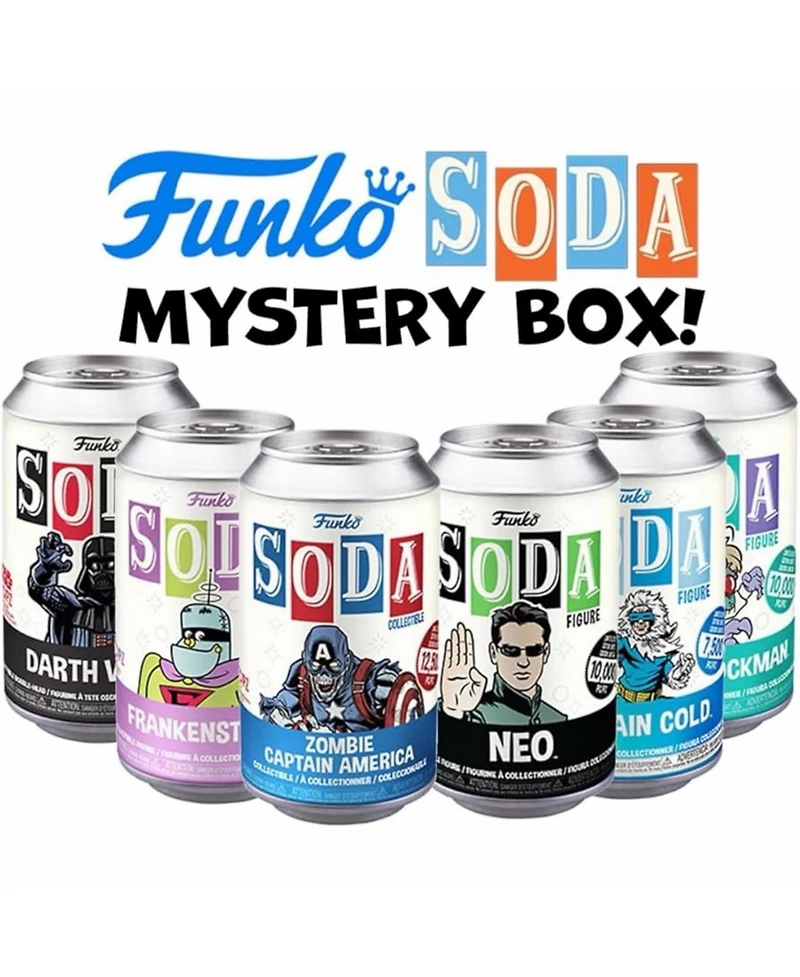Funko Set of 6 Surprise Mystery Soda Figure Randomly Selected