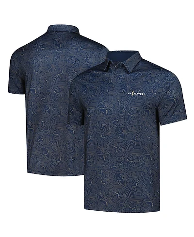 Flomotion Men's Navy The Players Toothy Topo Polo Shirt