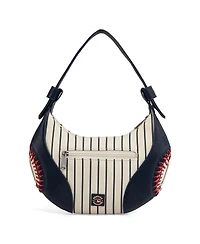 Montana West New York Yankees White Shoulder Hobo Bag
