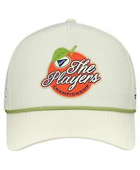 Breezy Golf Men's Cream The Players Orange Performance Adjustable Hat