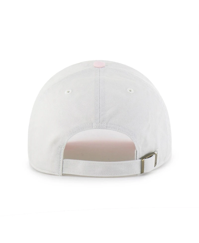 '47 Brand Women's White Kansas City Chiefs Gelato Two-Tone Clean Up Adjustable Hat