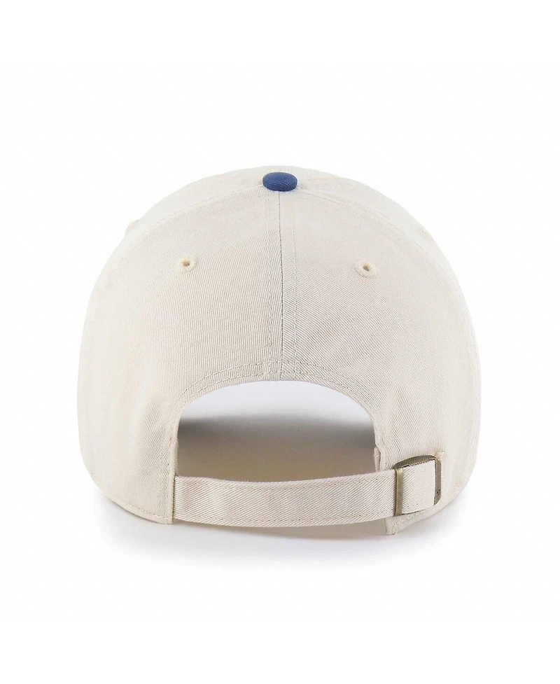47 Brand Men's Natural/ Boston Red Sox Two-Tone Fashion Clean Up Adjustable Hat