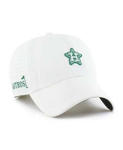 '47 Brand Men's White Houston Astros Elevated Greens Clean Up Adjustable Hat