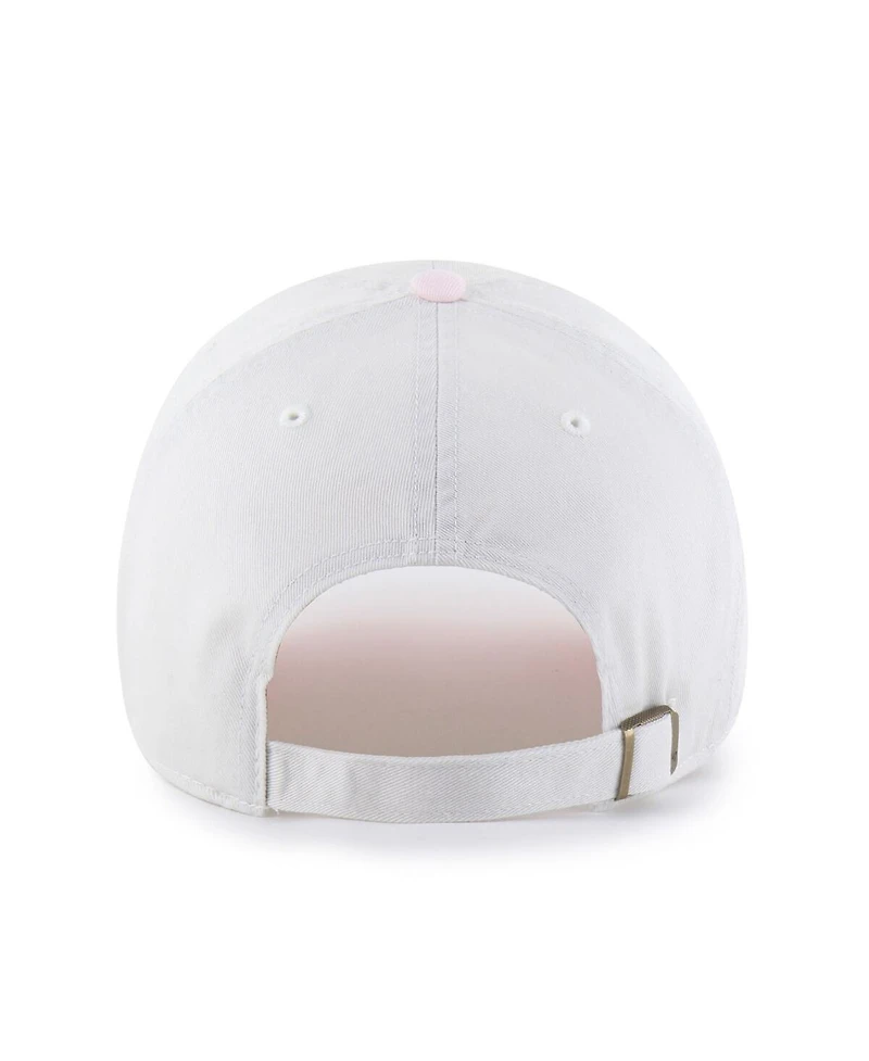 '47 Brand Women's White/Pink Chicago Cubs Gelato Two-Tone Clean Up Adjustable Hat