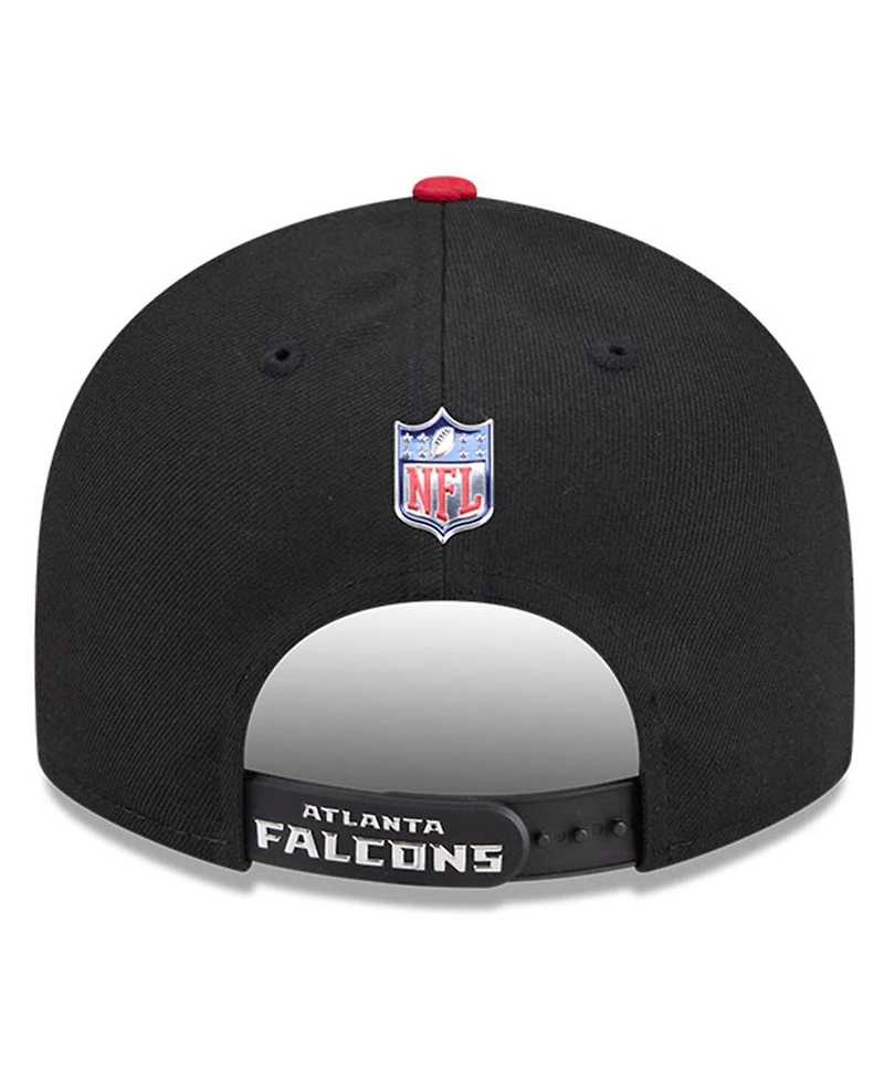 New Era Big Boys and Girls Black/Red Atlanta Falcons 2026 Nfl Draft Pre-Curved 9FIFTY Snapback Hat