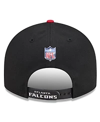 New Era Big Boys and Girls Black/Red Atlanta Falcons 2026 Nfl Draft Pre-Curved 9FIFTY Snapback Hat
