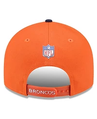 New Era Big Boys and Girls Orange/Navy Denver Broncos 2026 Nfl Draft Pre-Curved 9FIFTY Snapback Hat