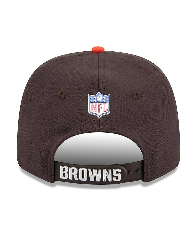 New Era Men's Brown/Orange Cleveland Browns 2026 Nfl Draft 9SEVENTY Adjustable Hat