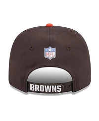 New Era Men's Brown/Orange Cleveland Browns 2026 Nfl Draft 9SEVENTY Adjustable Hat