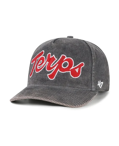 '47 Brand Men's Gray Maryland Terrapins Reclaim Snow Wash Corduroy Hitch Adjustable Hat
