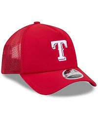 New Era Men's Texas Rangers 2026 Batting Practice Apex 9FORTY Adjustable Trucker Hat