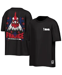 Outerstuff Men's Black France National Team Fifa World Cup 2026 Rally Oversized 2-Hit T-Shirt